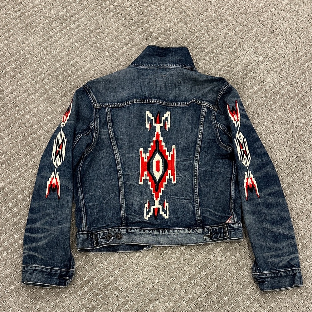 Denim & Supply Ralph Lauren Aztec / Indian / Native American Denim Jacket